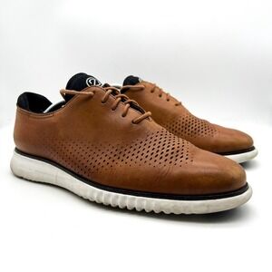 Cole Haan Zerogrand 2.0 Laser Wingtip Leather Shoes C27879 Mens Size 11